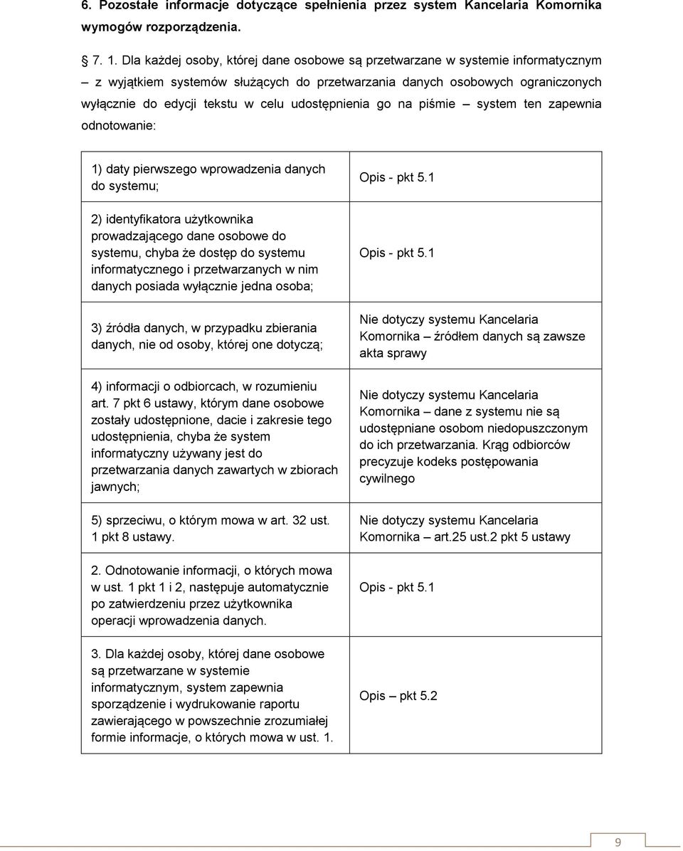 udostępnienia go na piśmie system ten zapewnia odnotowanie: 1) daty pierwszego wprowadzenia danych do systemu; 2) identyfikatora użytkownika prowadzającego dane osobowe do systemu, chyba że dostęp do