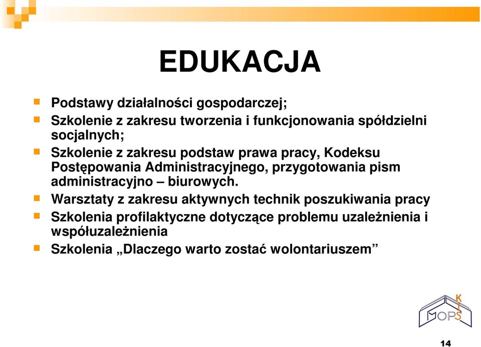 pism administracyjno biurowych.