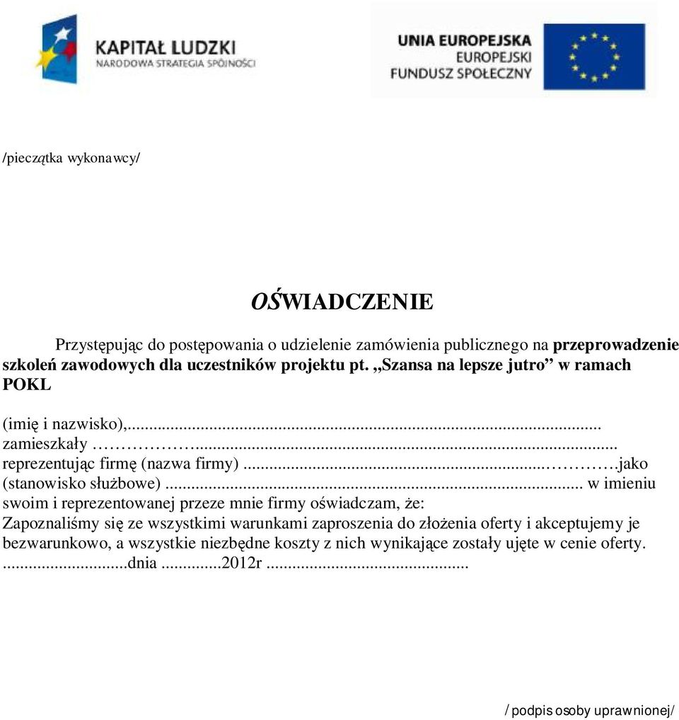 ...jako (stanowisko sbowe).