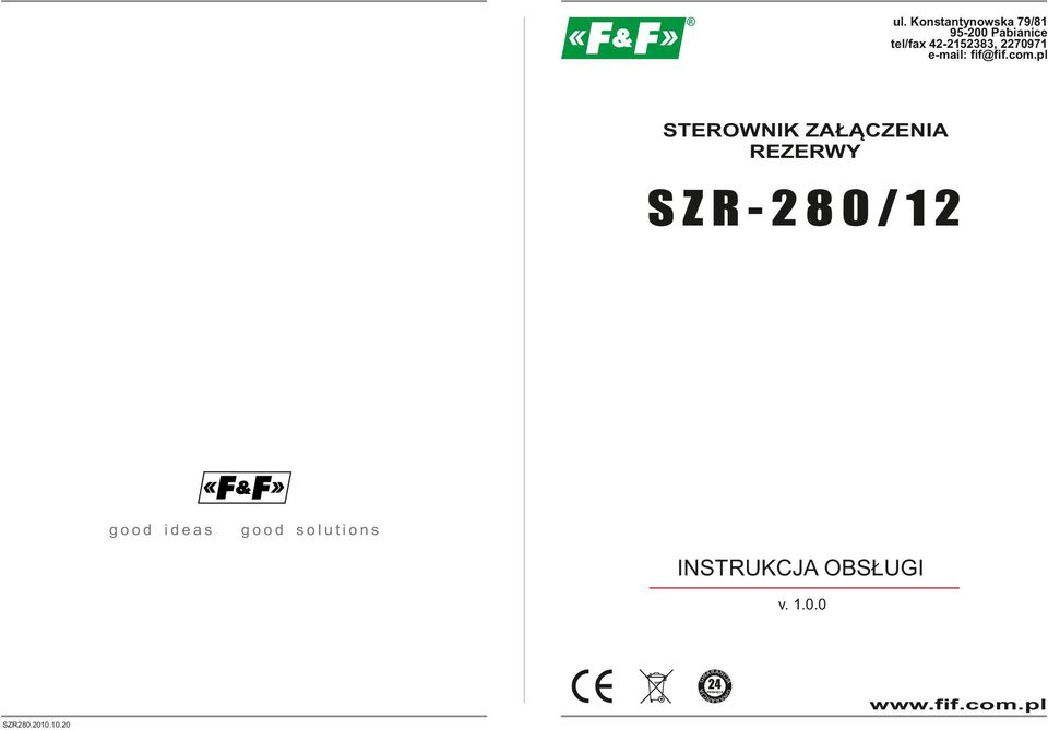 pl STEROWIK ZAŁĄCZEIA REZERWY SZR-280/2 good ideas good