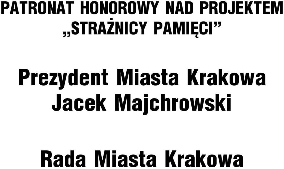 Prezydent Miasta Krakowa