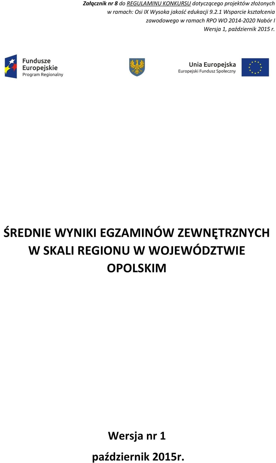 REGIONU W WOJEWÓDZTWIE