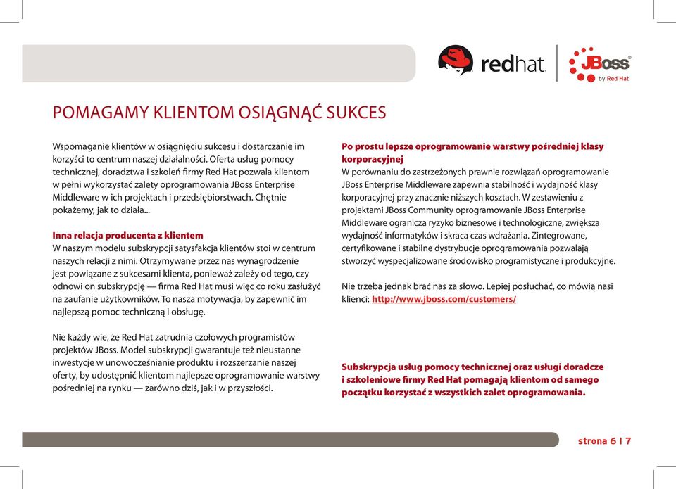 Chętnie pokażemy, jak to działa... Inna relacja producenta z klientem W naszym modelu subskrypcji satysfakcja klientów stoi w centrum naszych relacji z nimi.