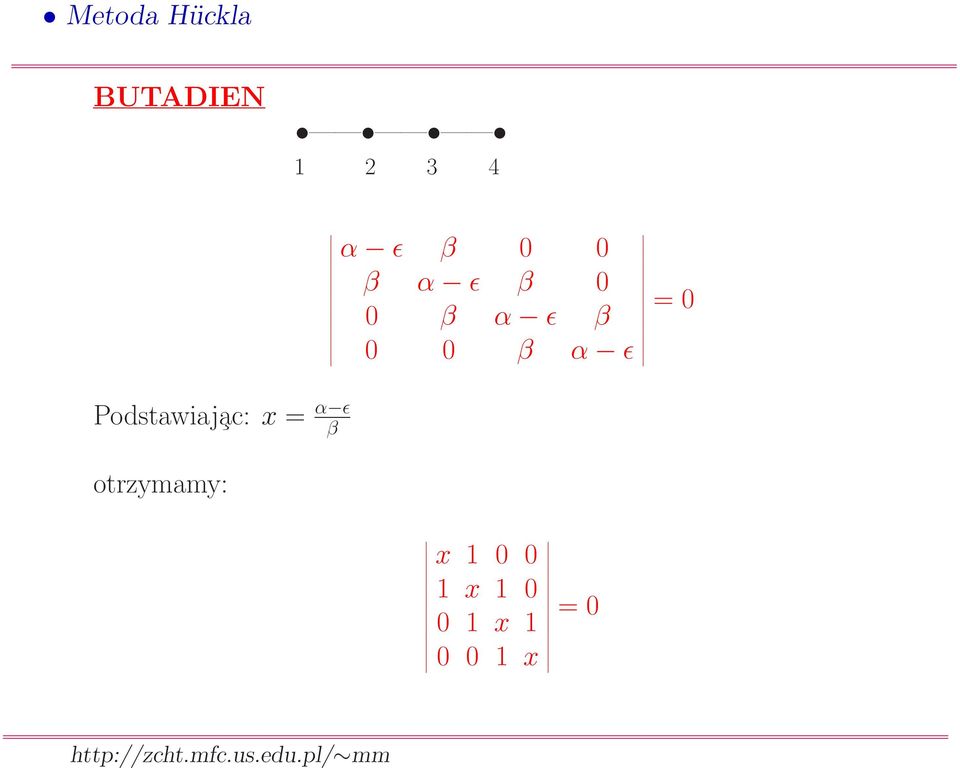 Podstawiaj ac: x = α ǫ β