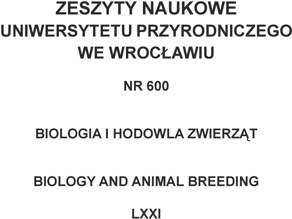 600 Biologia i hodowla