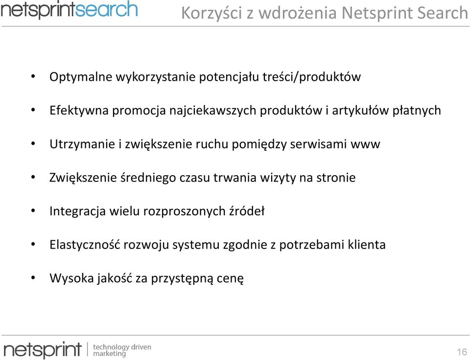 www Zwiększenie średniego czasu trwania wizyty na stronie Integracja wielu rozproszonych źródeł