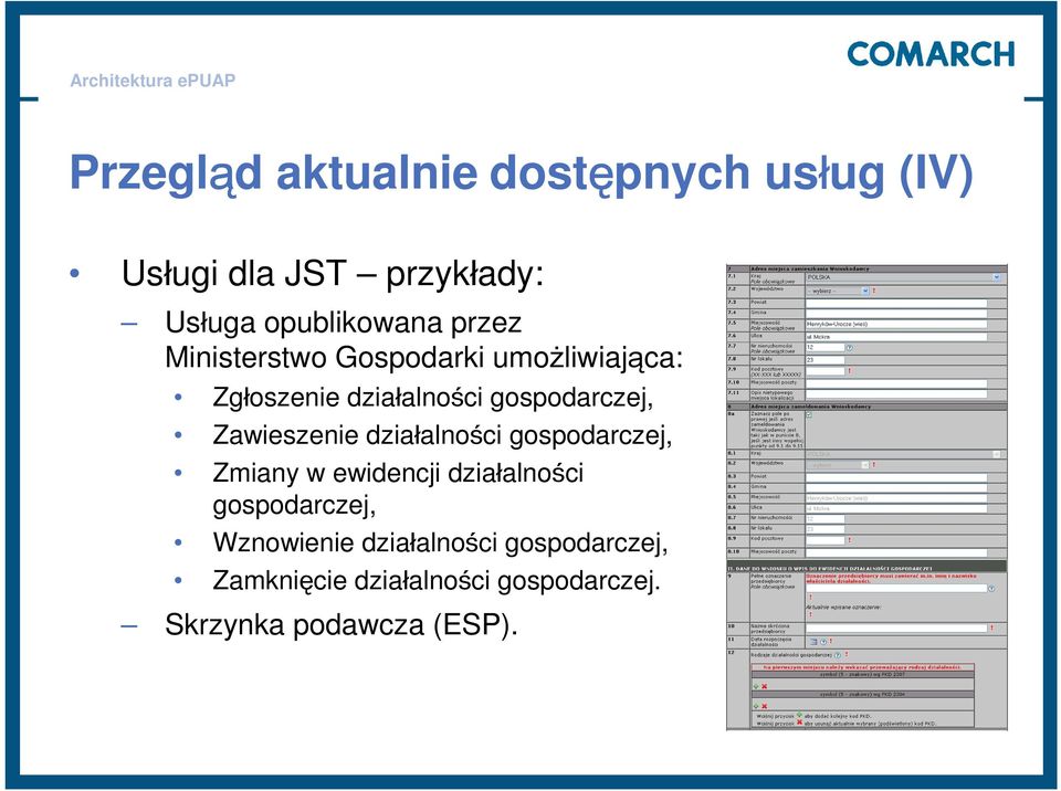 Zawieszenie działalności gospodarczej, Zmiany w ewidencji działalności gospodarczej,