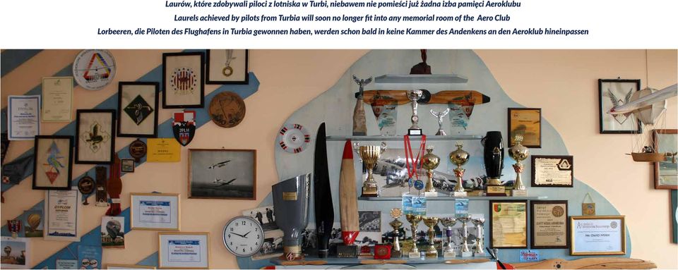 any memorial room of the Aero Club Lorbeeren, die Piloten des Flughafens in Turbia
