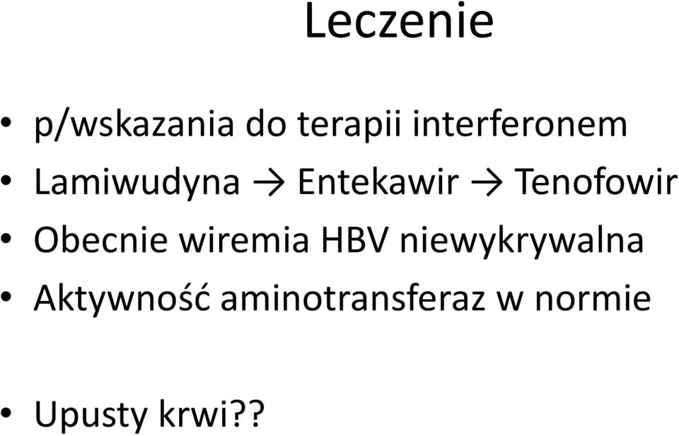 Tenofowir Obecnie wiremia HBV