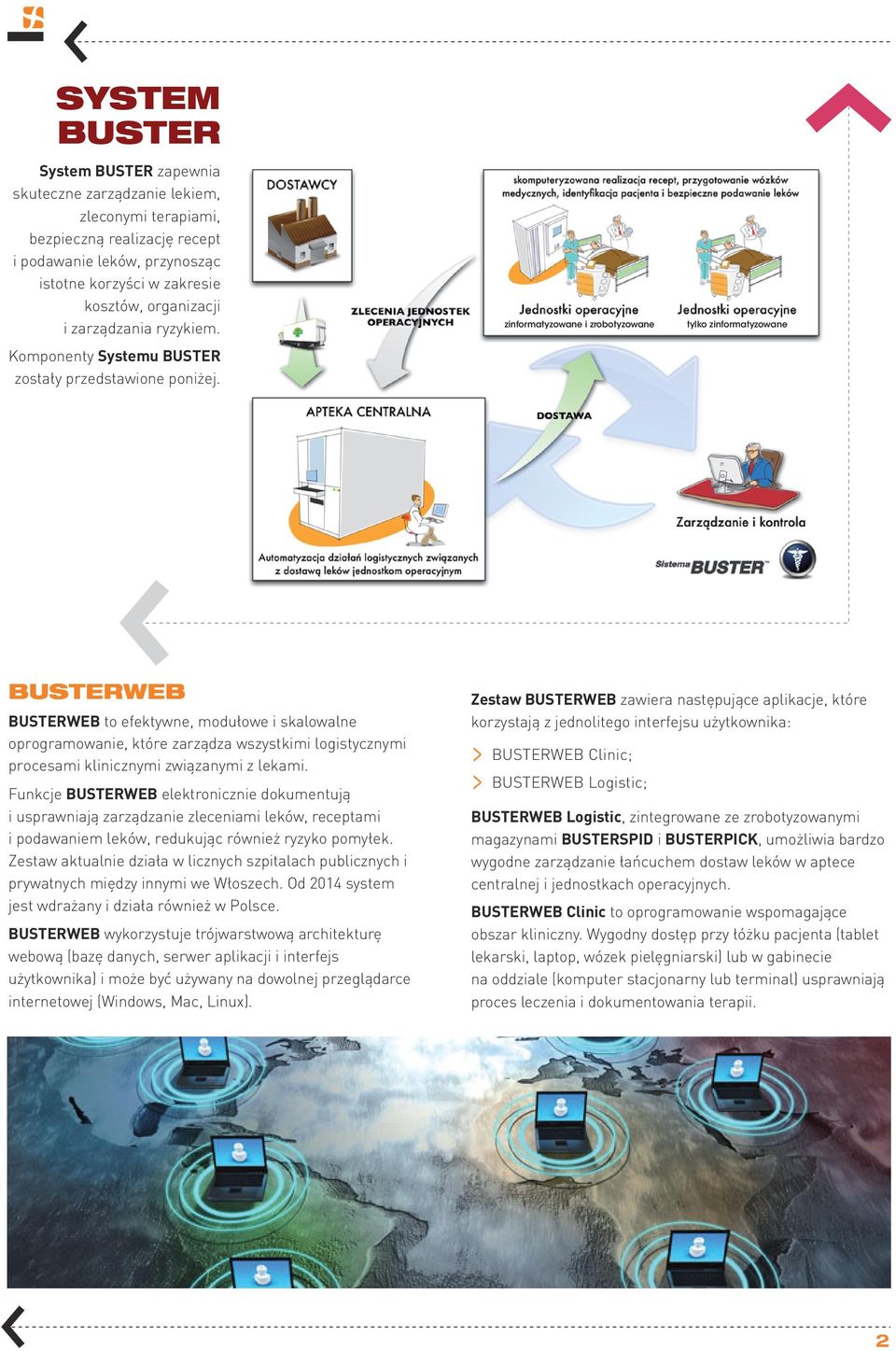 zinformatyzowane i zrobotyzowane tylko zinformatyzowane BUSTERWEB BUSTERWEB to efektywne, modułowe i skalowalne oprogramowanie, które zarządza wszystkimi logistycznymi procesami klinicznymi
