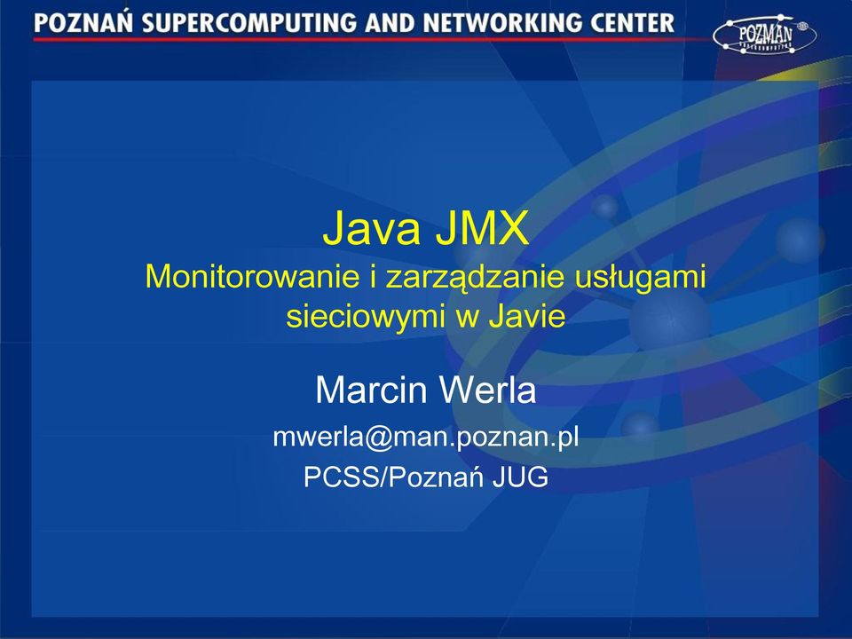 sieciowymi w Javie Marcin