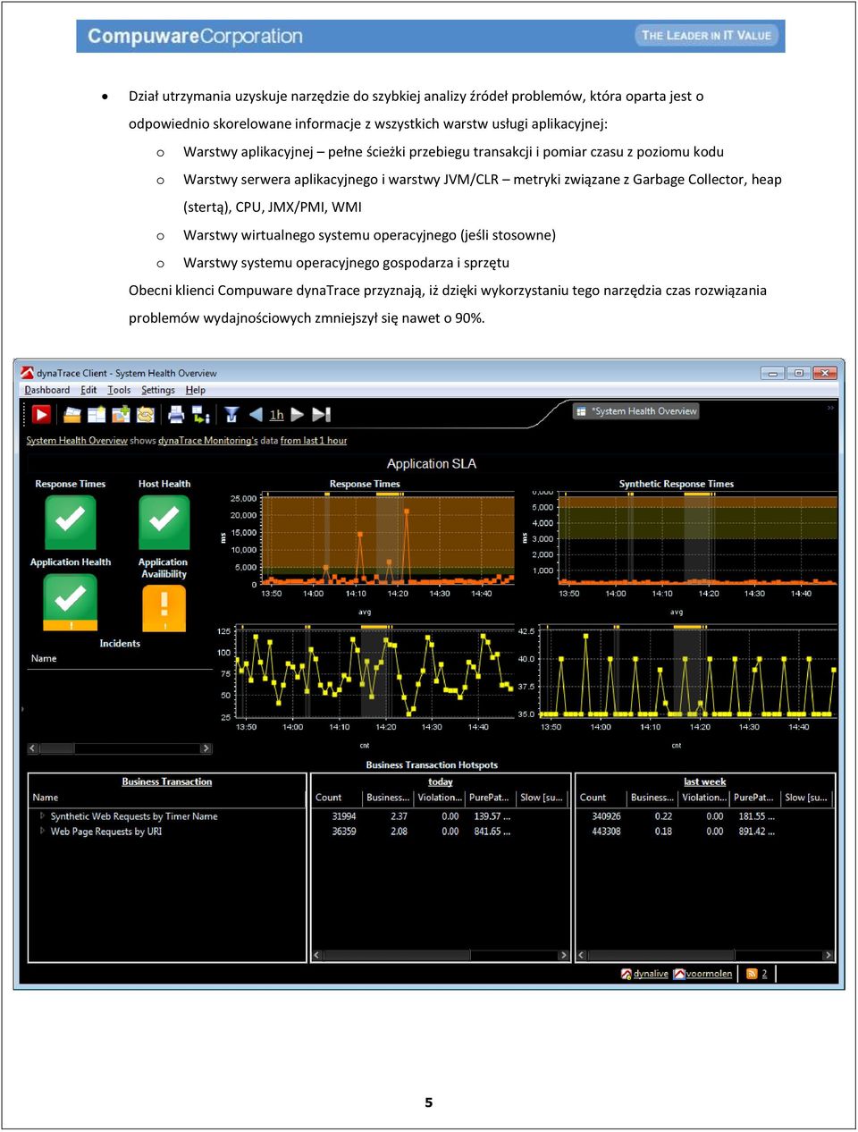 związane z Garbage Collector, heap (stertą), CPU, JMX/PMI, WMI o Warstwy wirtualnego systemu operacyjnego (jeśli stosowne) o Warstwy systemu operacyjnego