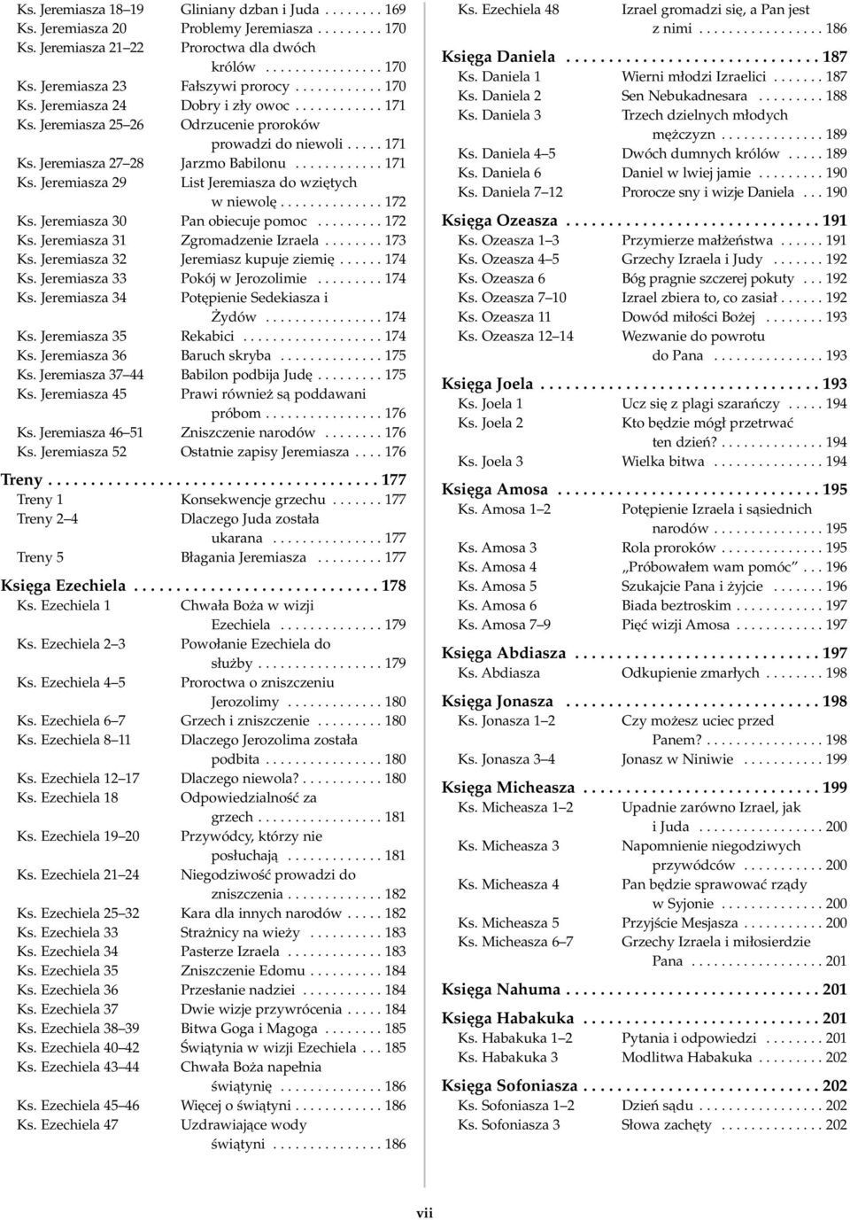 ............. 172 Ks. Jeremiasza 30 Pan obiecuje pomoc......... 172 Ks. Jeremiasza 31 Zgromadzenie Izraela........ 173 Ks. Jeremiasza 32 Jeremiasz kupuje ziemi...... 174 Ks.