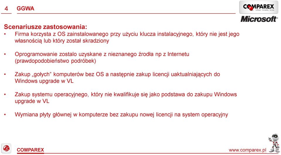gołych komputerów bez OS a następnie zakup licencji uaktualniających do Windows upgrade w VL Zakup systemu operacyjnego, który nie