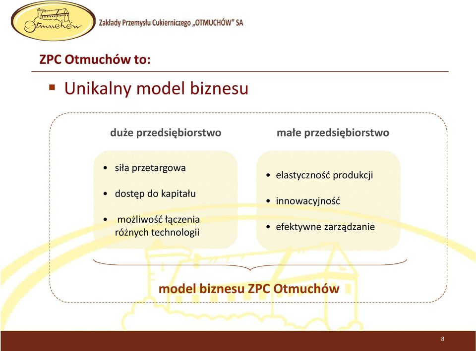 możliwość łączenia różnych technologii elastyczność produkcji