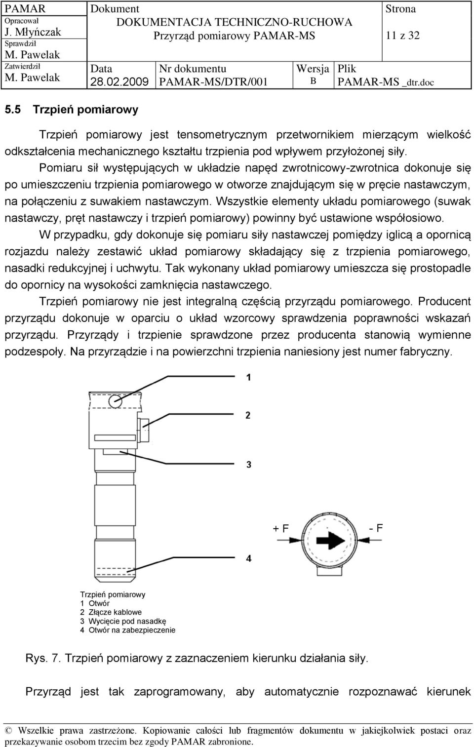 Wszystkie elementy układu pomiarowego (suwak nastawczy, pręt nastawczy i trzpień pomiarowy) powinny być ustawione współosiowo.