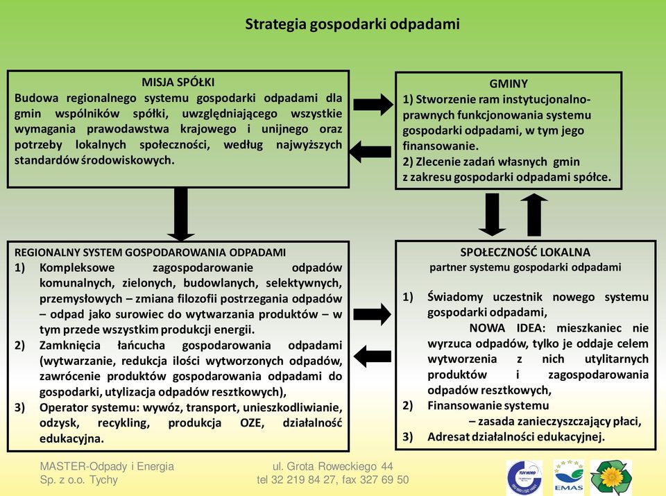 2) Zleceniezadań własnych gmin z zakresu gospodarki odpadami spółce.