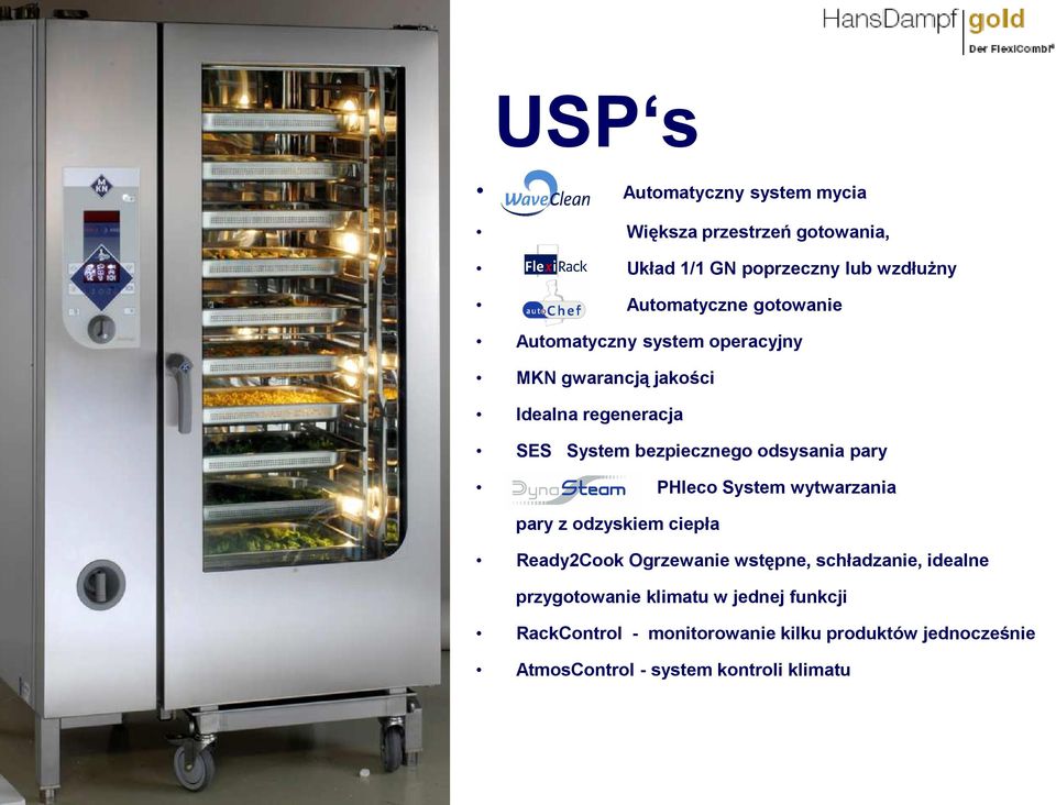 pary PHIeco System wytwarzania pary z odzyskiem ciepła Ready2Cook Ogrzewanie wstępne, schładzanie, idealne