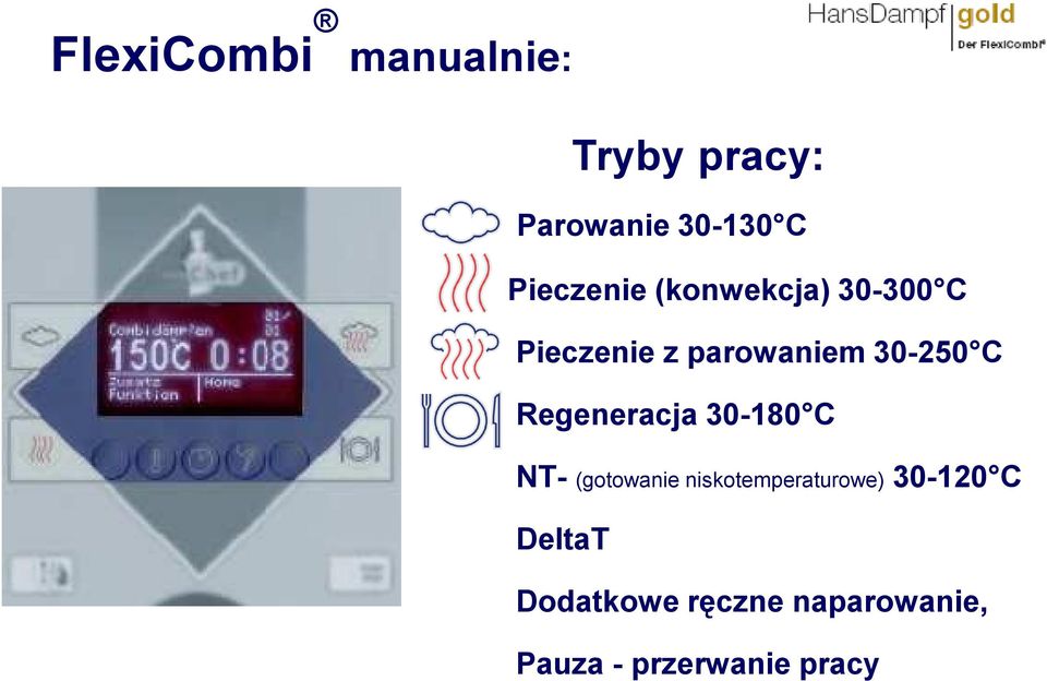 C Regeneracja 30-180 C NТ- (gotowanie niskotemperaturowe)