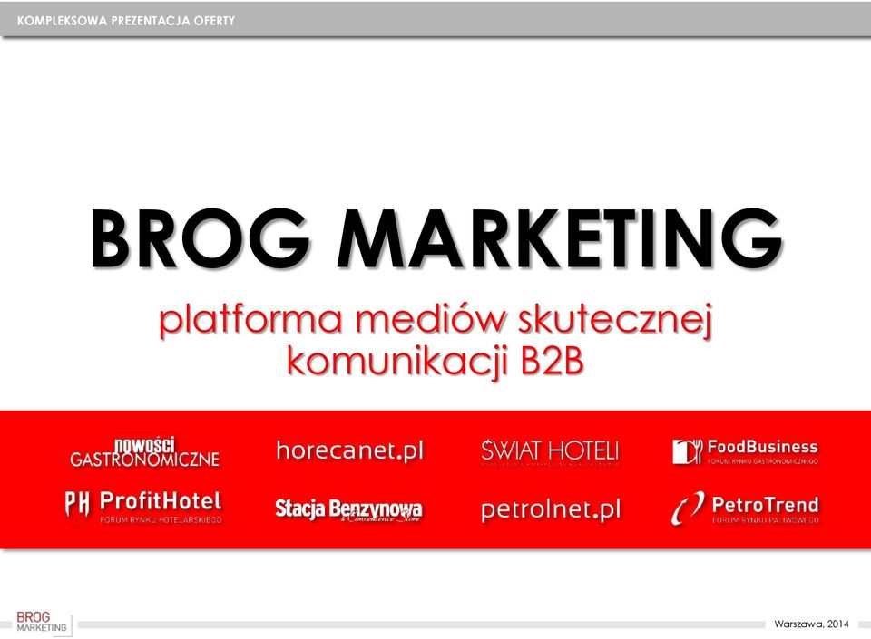 KOMUNIKACJI OFERTY B2B BROG MARKETING