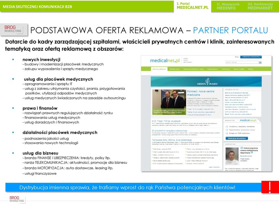 prania, przygotowania posiłków, utylizacji odpadów medycznych - usług medycznych świadczonych na zasadzie outsourcingu prawa i finansów - rozwiązań prawnych regulujących działalność rynku -