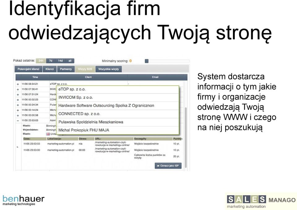 tym jakie firmy i organizacje