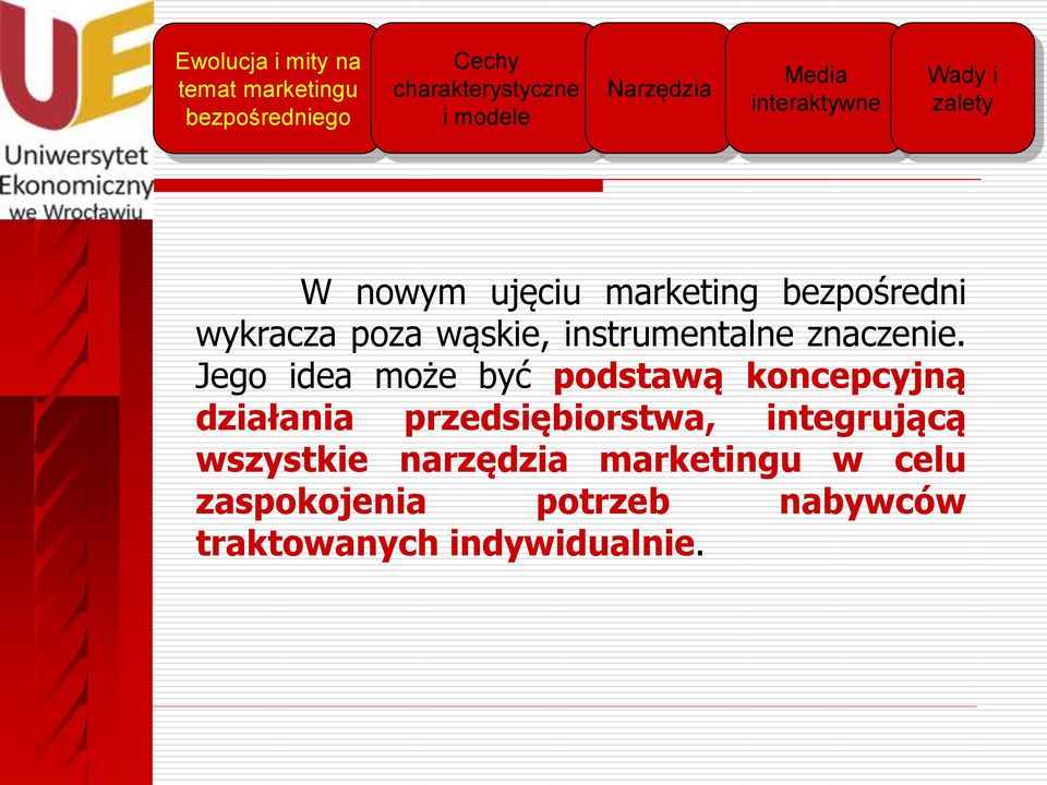 Jego idea może być podstawą koncepcyjną działania