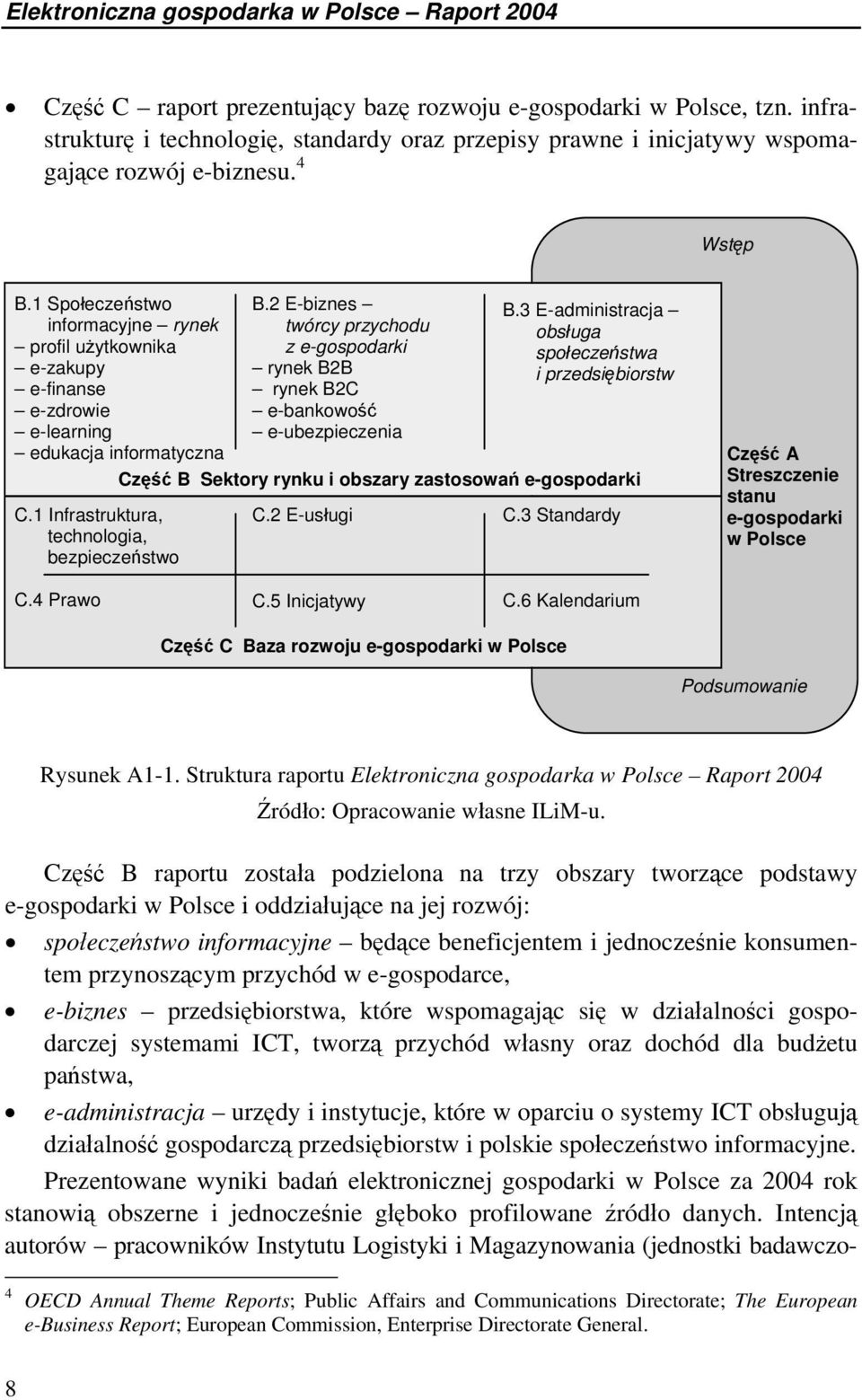 1 Społeczeństwo informacyjne rynek profil użytkownika e-zakupy e-finanse e-zdrowie e-learning edukacja informatyczna C.1 Infrastruktura, technologia, bezpieczeństwo B.