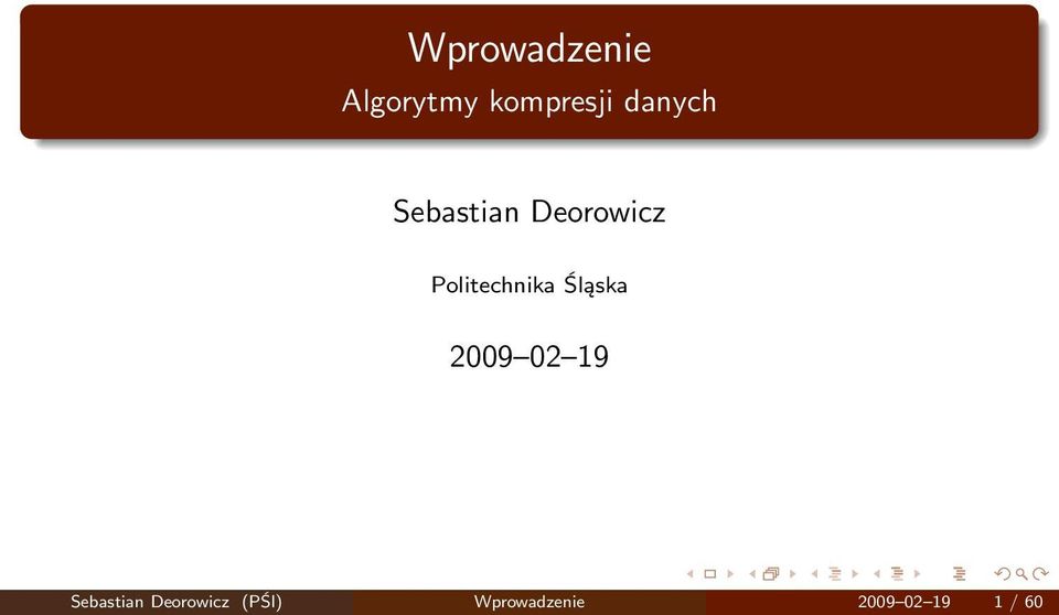 Politechnika Śląska 2009 02 19