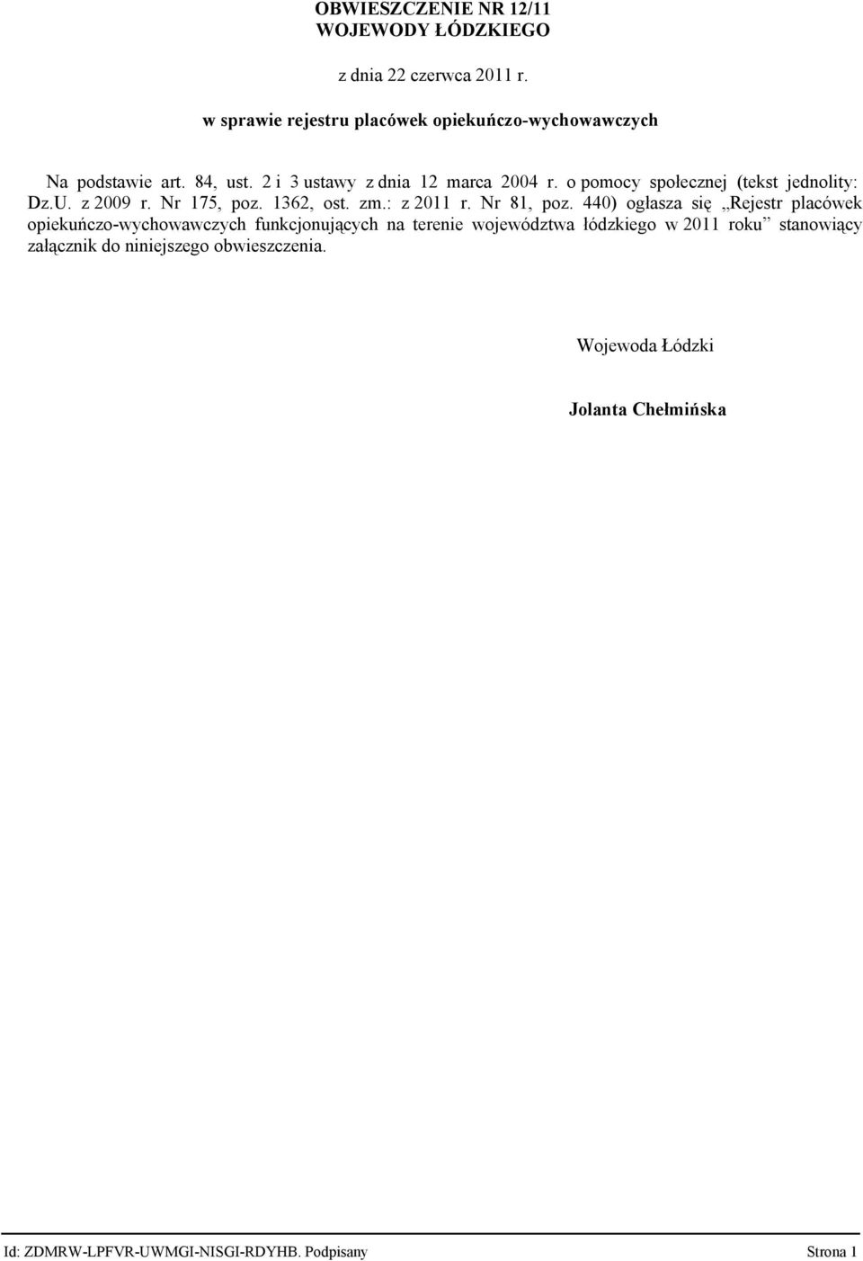 Nr 81, poz.