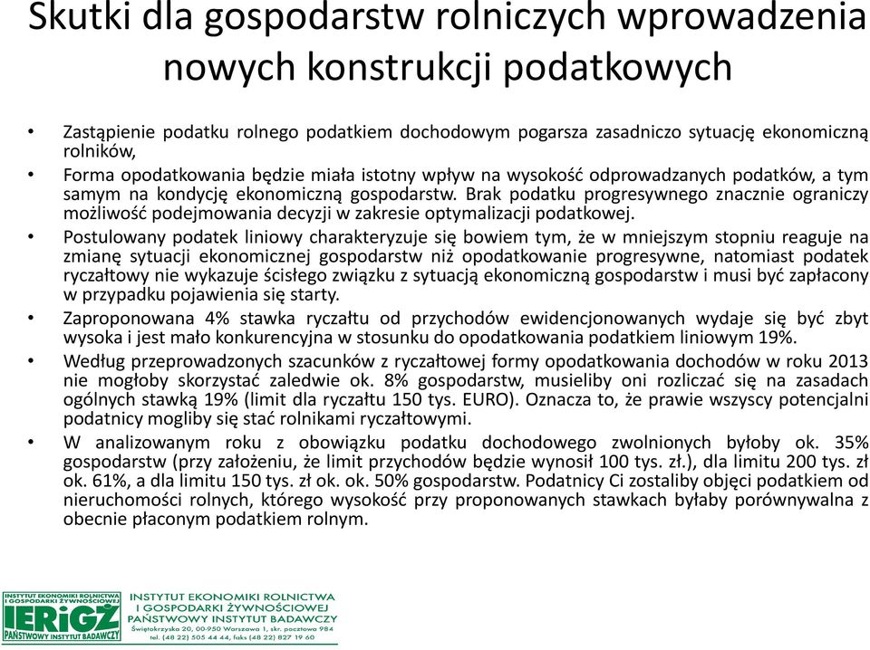 Brak podatku progresywnego znacznie ograniczy możliwość podejmowania decyzji w zakresie optymalizacji podatkowej.