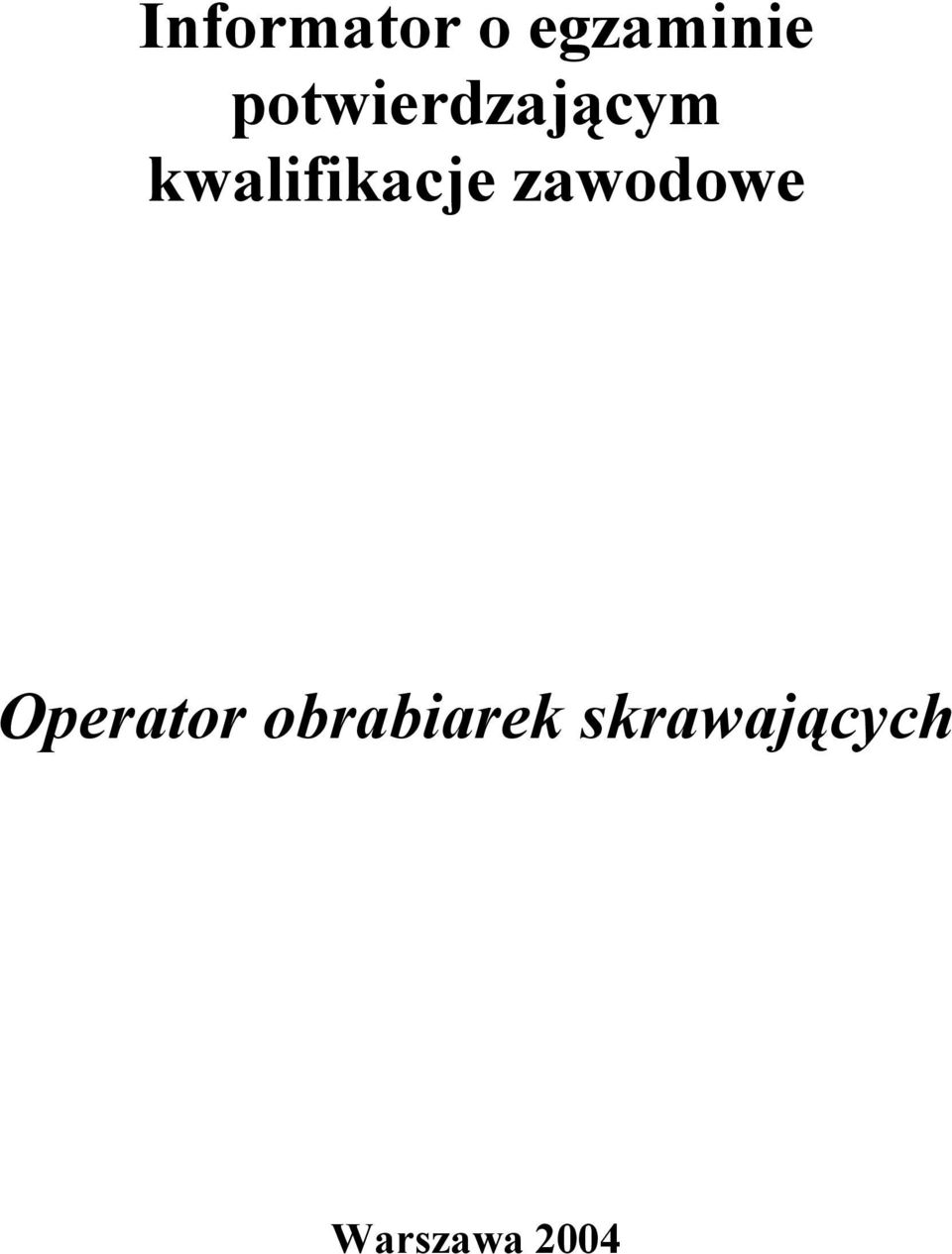kwalifikacje zawodowe