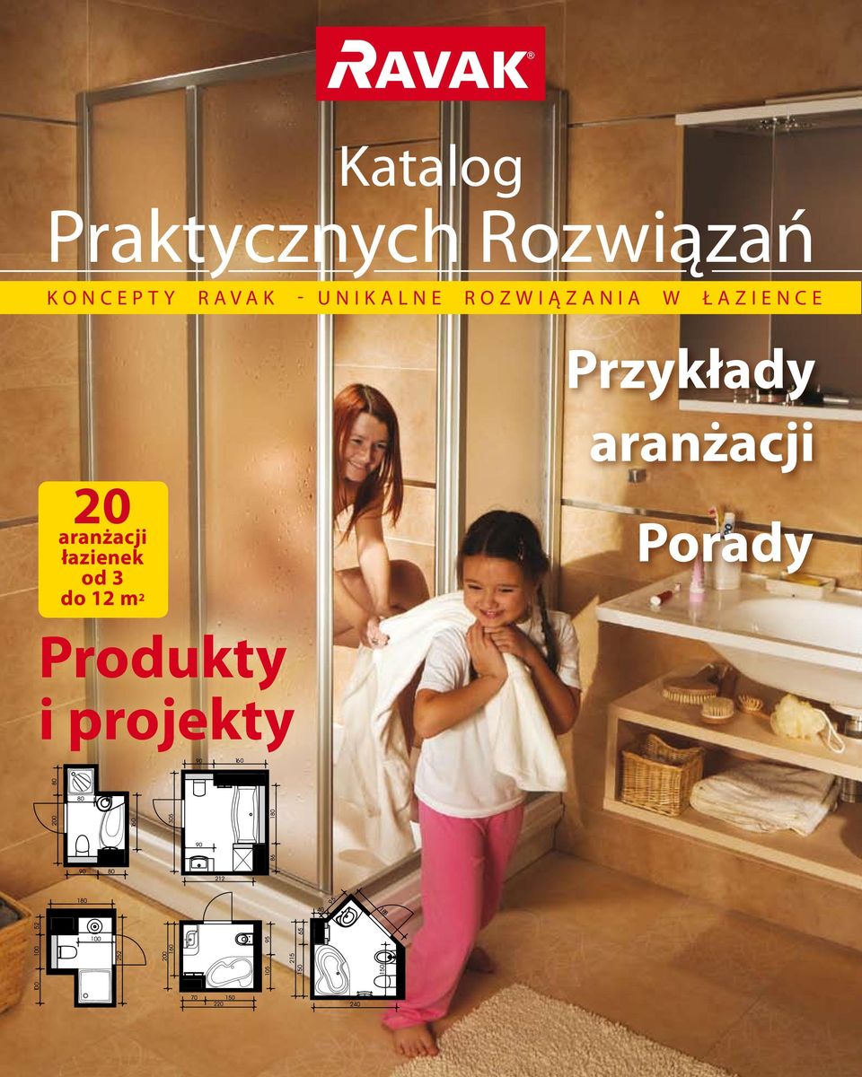 20 aranżacji łazienek od 3 do 12 m 2