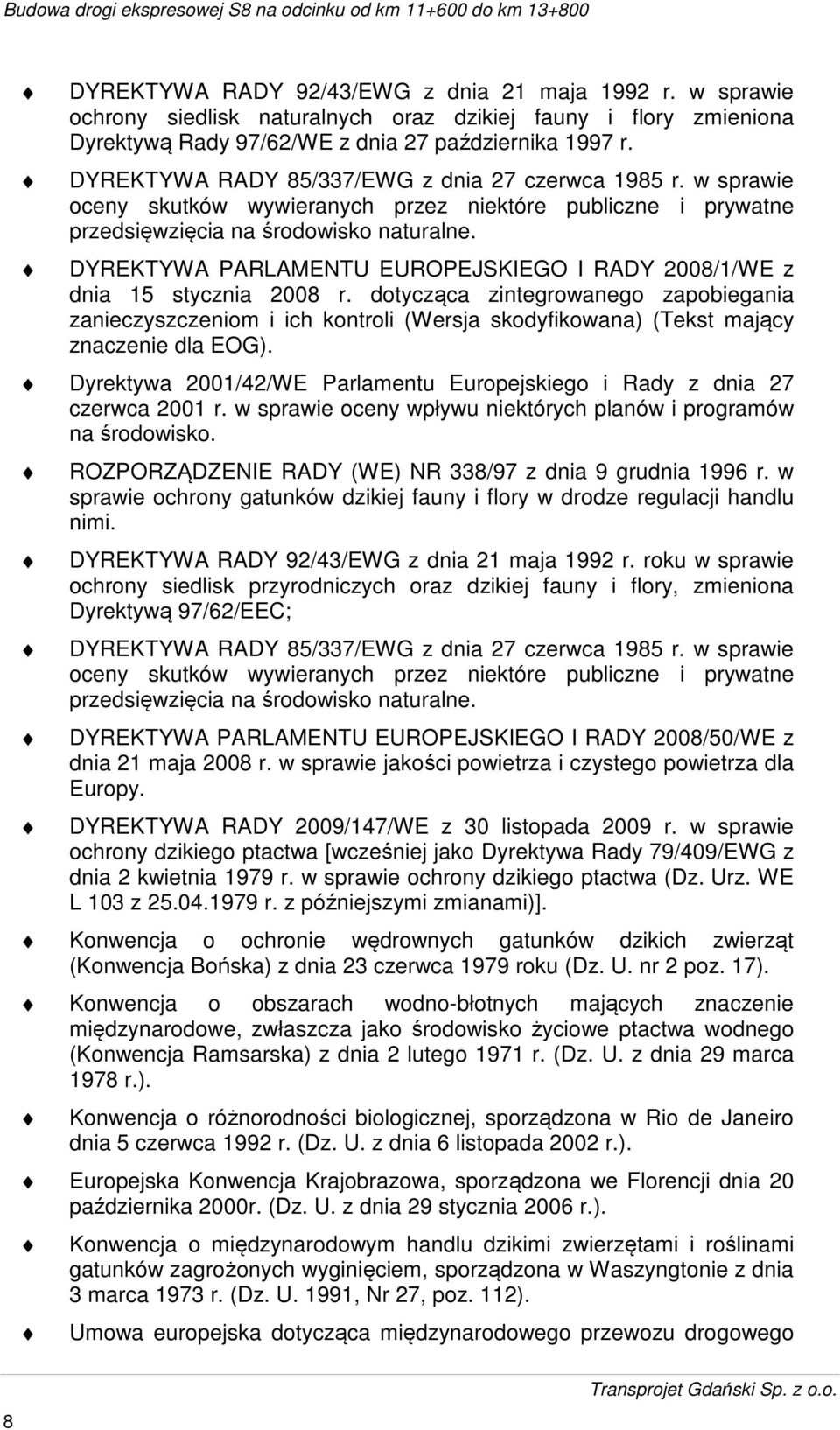 DYREKTYWA PARLAMENTU EUROPEJSKIEGO I RADY 2008/1/WE z dnia 15 stycznia 2008 r.