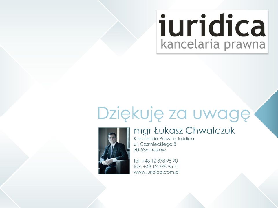 Czarnieckiego 8 30-536 Kraków tel.