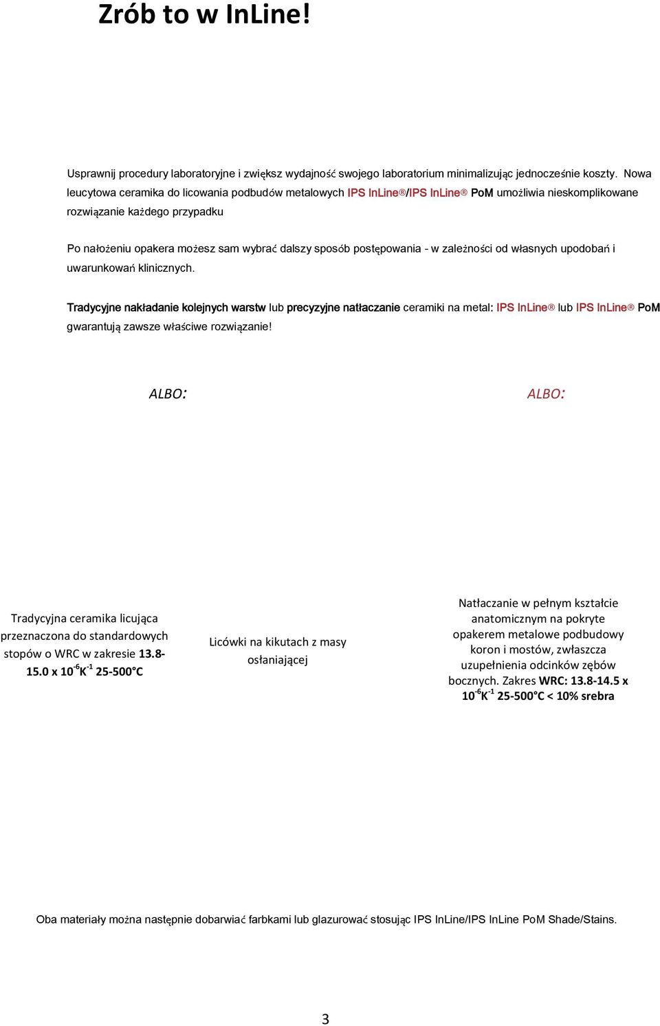 postępowania - w zależności od własnych upodobań i uwarunkowań klinicznych.