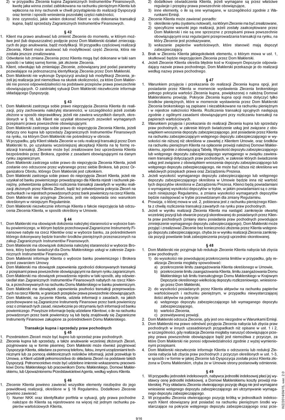 Instrumentów Finansowych. 42 1.