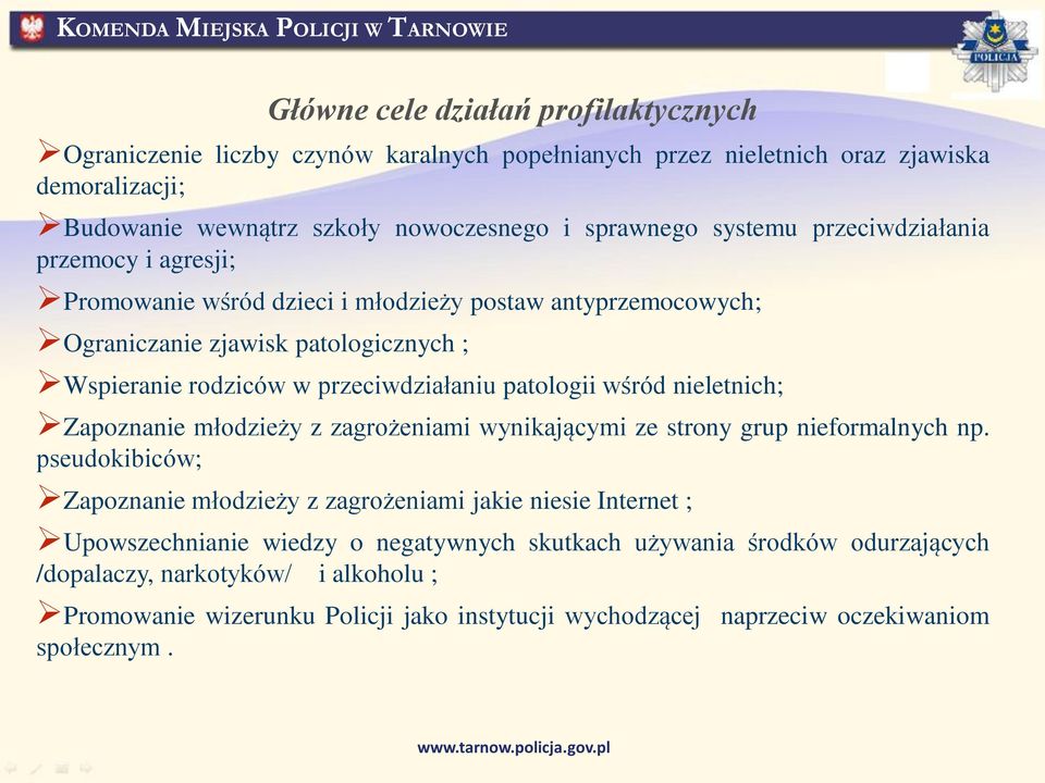 patologii wśród nieletnich; Zapoznanie młodzieży z zagrożeniami wynikającymi ze strony grup nieformalnych np.