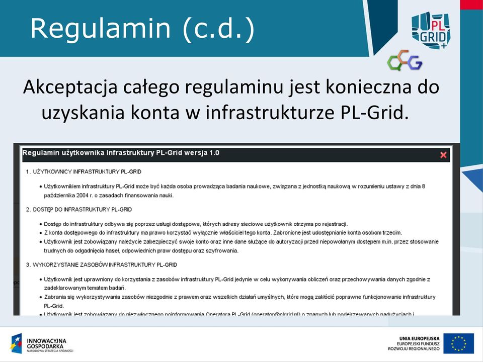 regulaminu jest konieczna