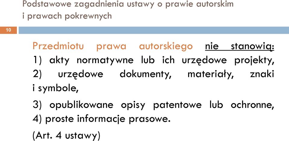 dokumenty, materiały, znaki i symbole, 3) opublikowane