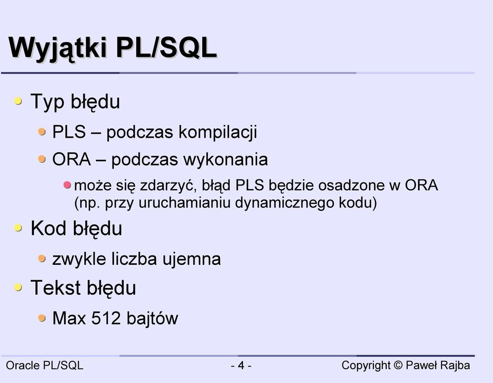 osadzone w ORA (np.