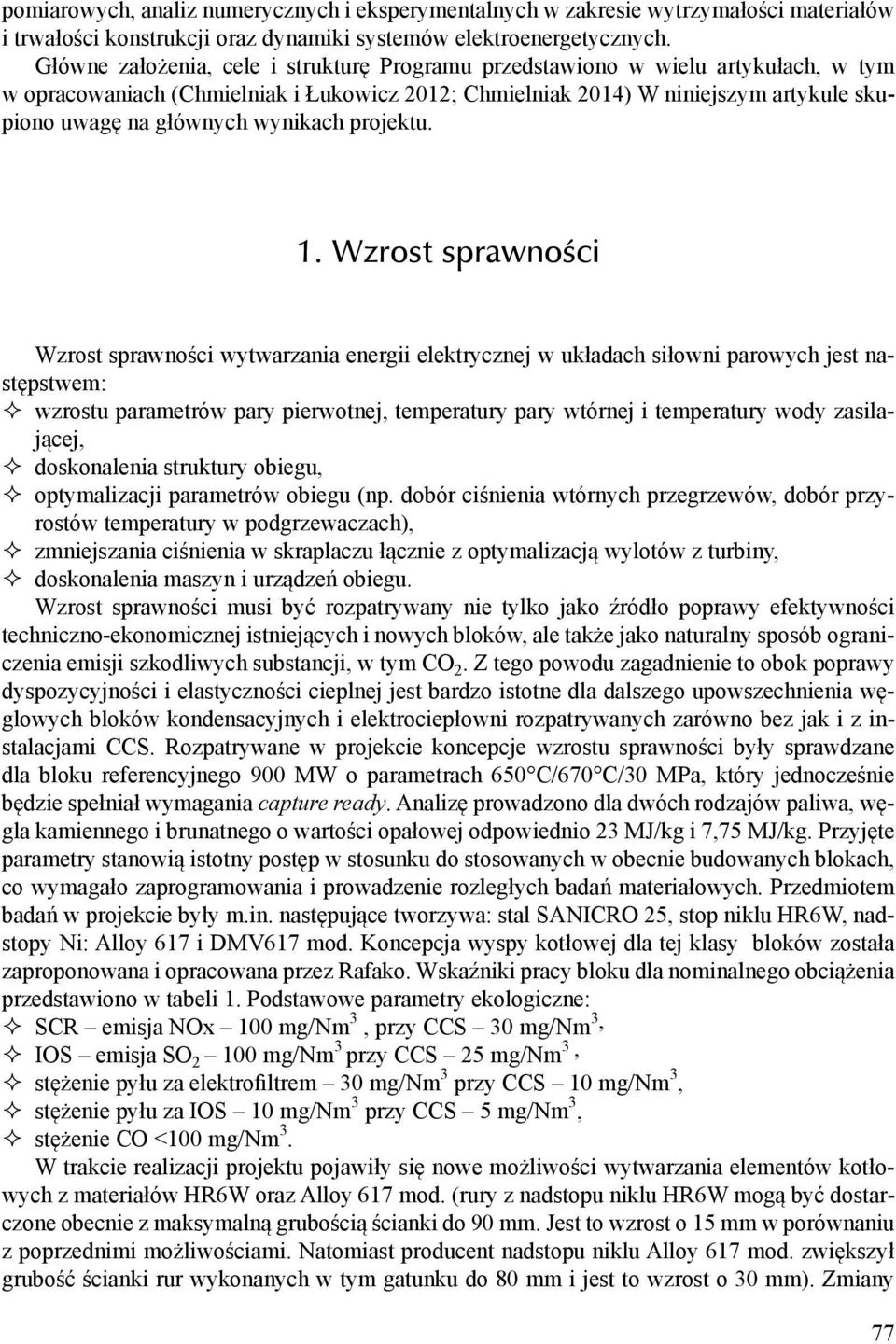 wynikach projektu. 1.