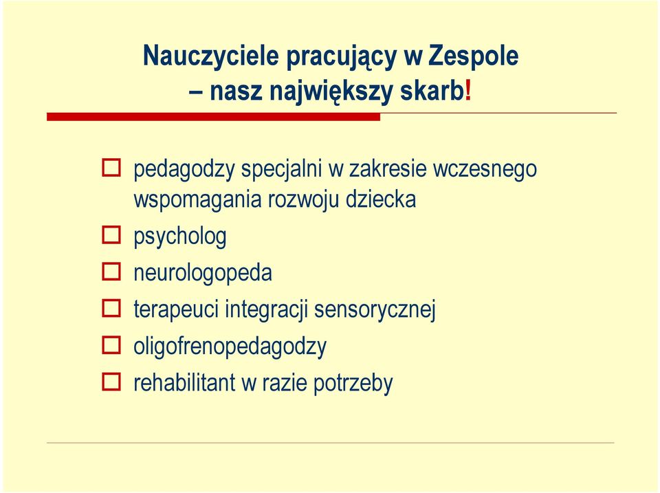 rozwoju dziecka psycholog neurologopeda terapeuci