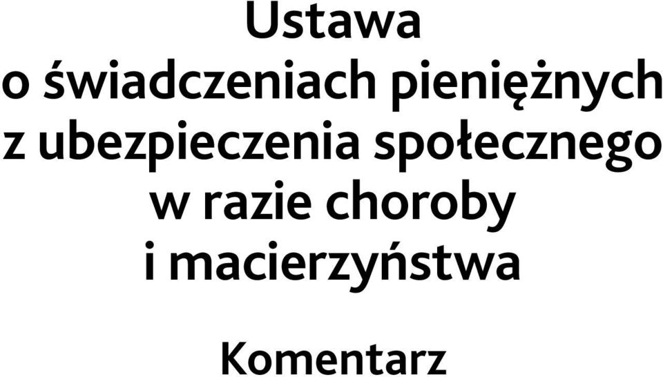 ubezpieczenia społecznego
