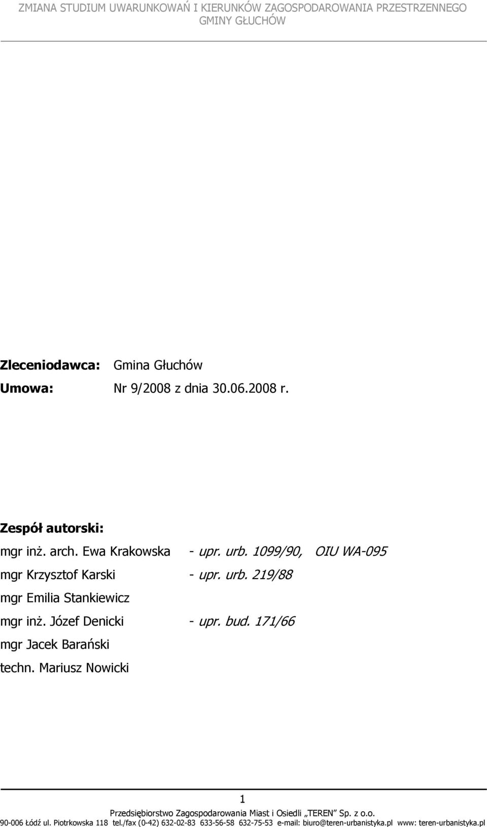 1099/90, OIU WA-095 mgr Krzysztof Karski - upr. urb.