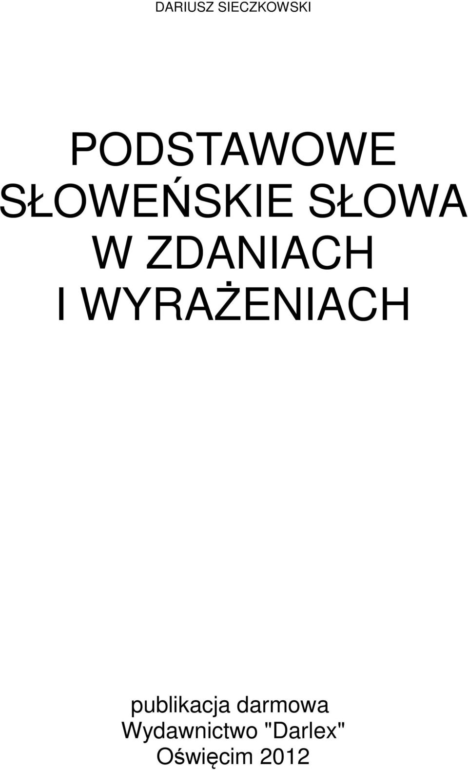 WYRAŻENIACH publikacja darmowa