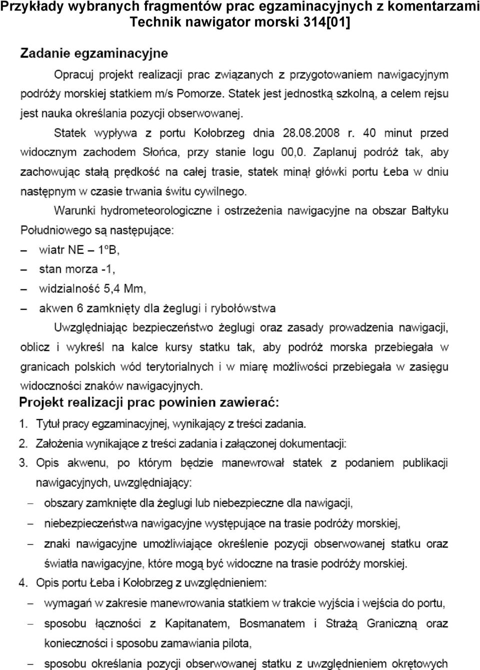 egzaminacyjnych z