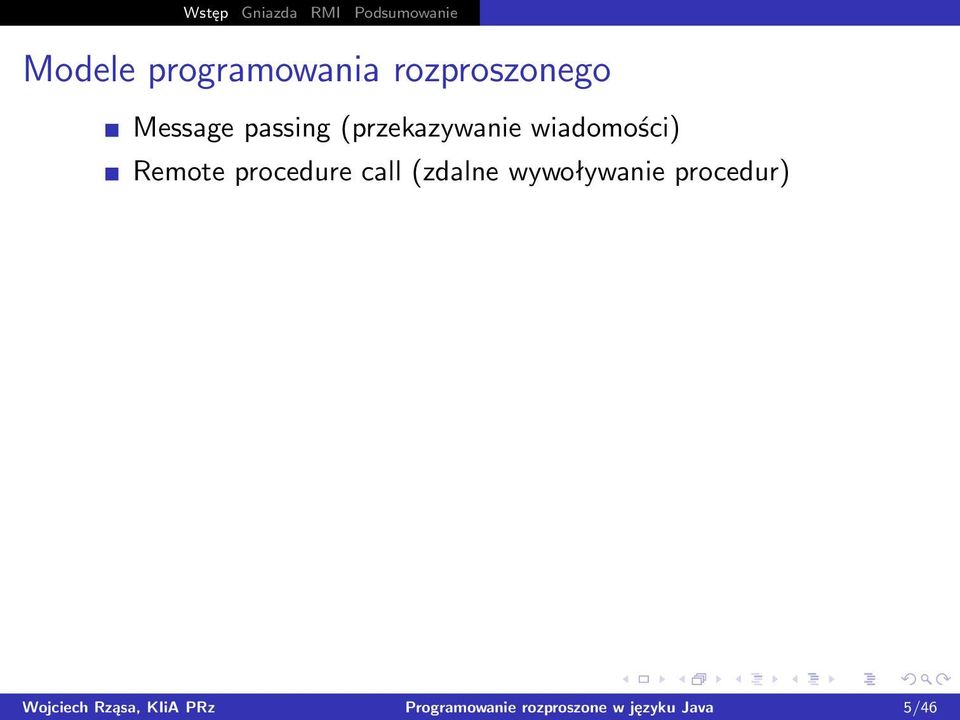 Remote procedure call (zdalne wywoływanie procedur)