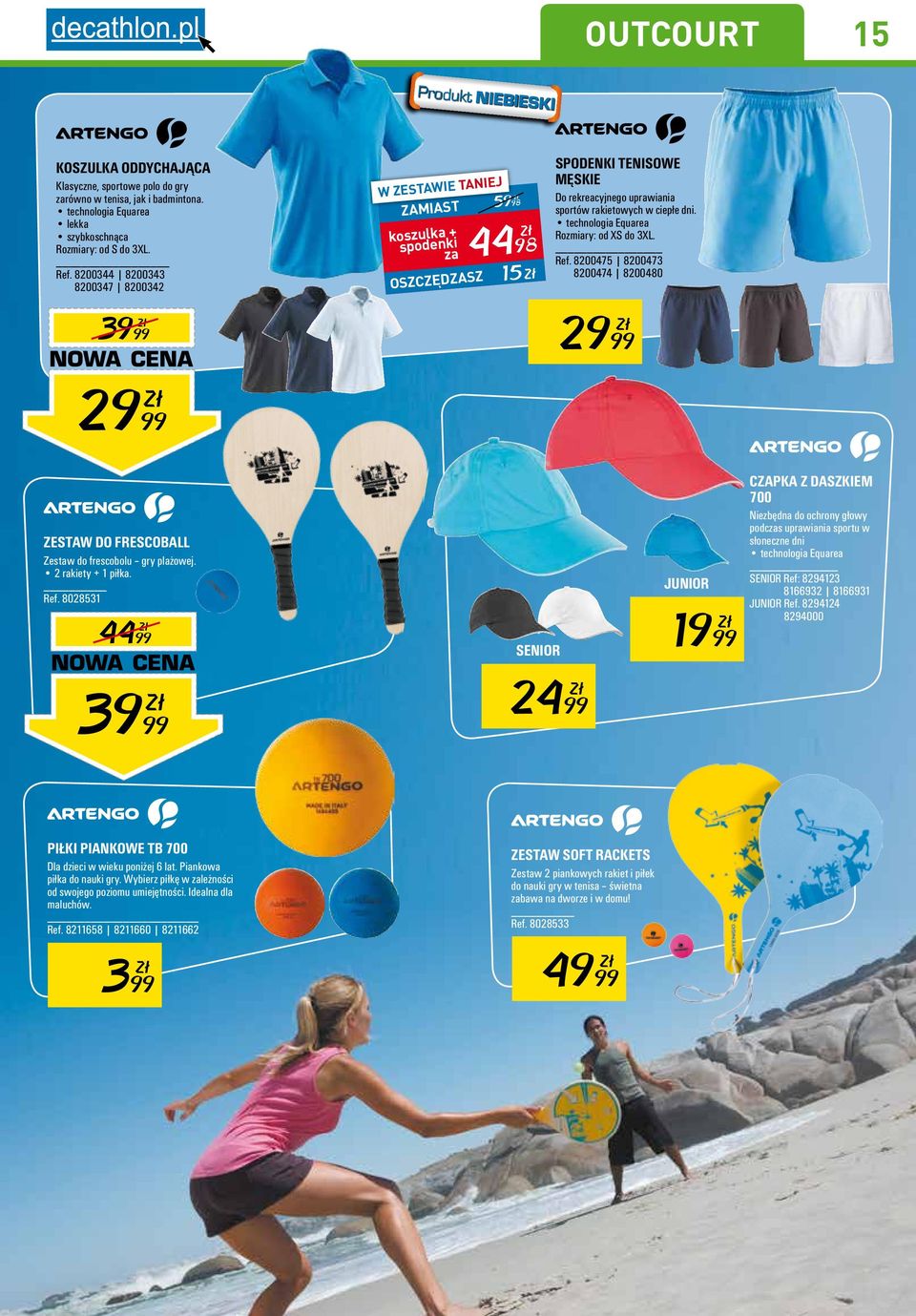 technologia Equarea Rozmiary: od XS do 3XL. Ref.