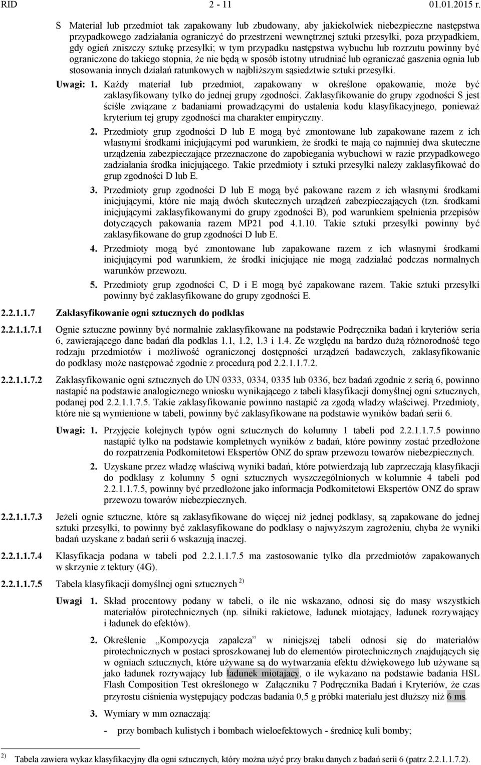 gdy ogień zniszczy sztukę przesyłki; w tym przypadku następstwa wybuchu lub rozrzutu powinny być ograniczone do takiego stopnia, że nie będą w sposób istotny utrudniać lub ograniczać gaszenia ognia